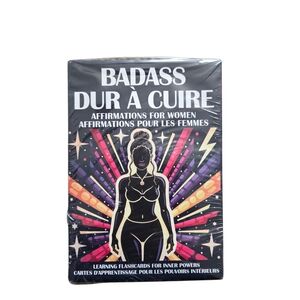 Quokka “Badass Affirmation Cards” Deck- Motivational Cards – English/French NWT